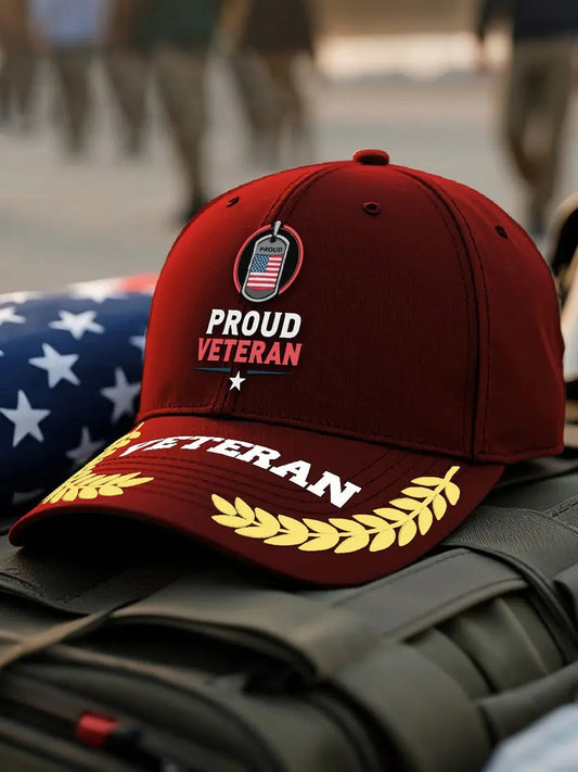 Proud Veteran Cap - trupatriotic