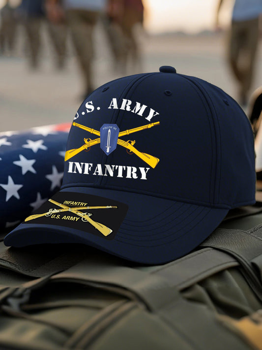 Unisex US Infantry Design Print Cap - trupatriotic
