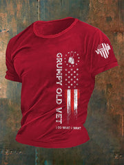 Men's Grumpy Old Vet I Do What I Want T-shirt - trupatriotic