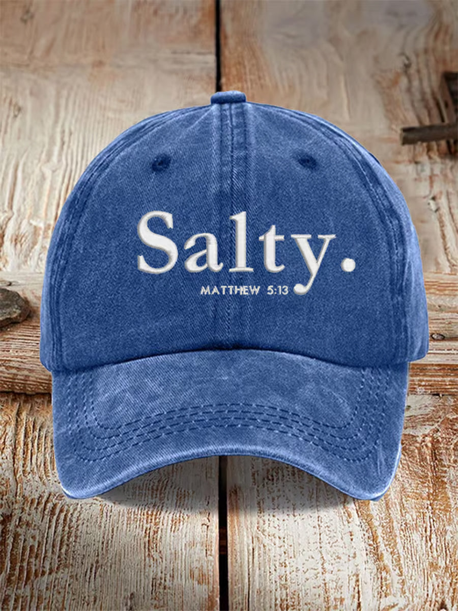 Unisex Be Salty Print Hat - trupatriotic