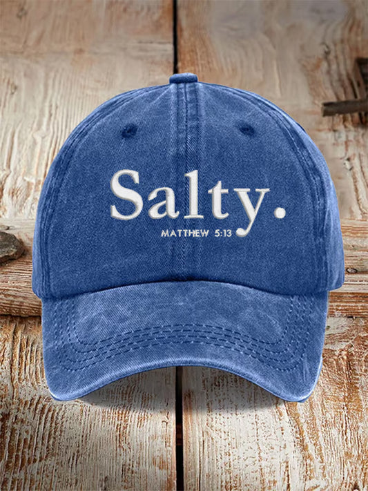 Unisex Be Salty Print Hat - trupatriotic