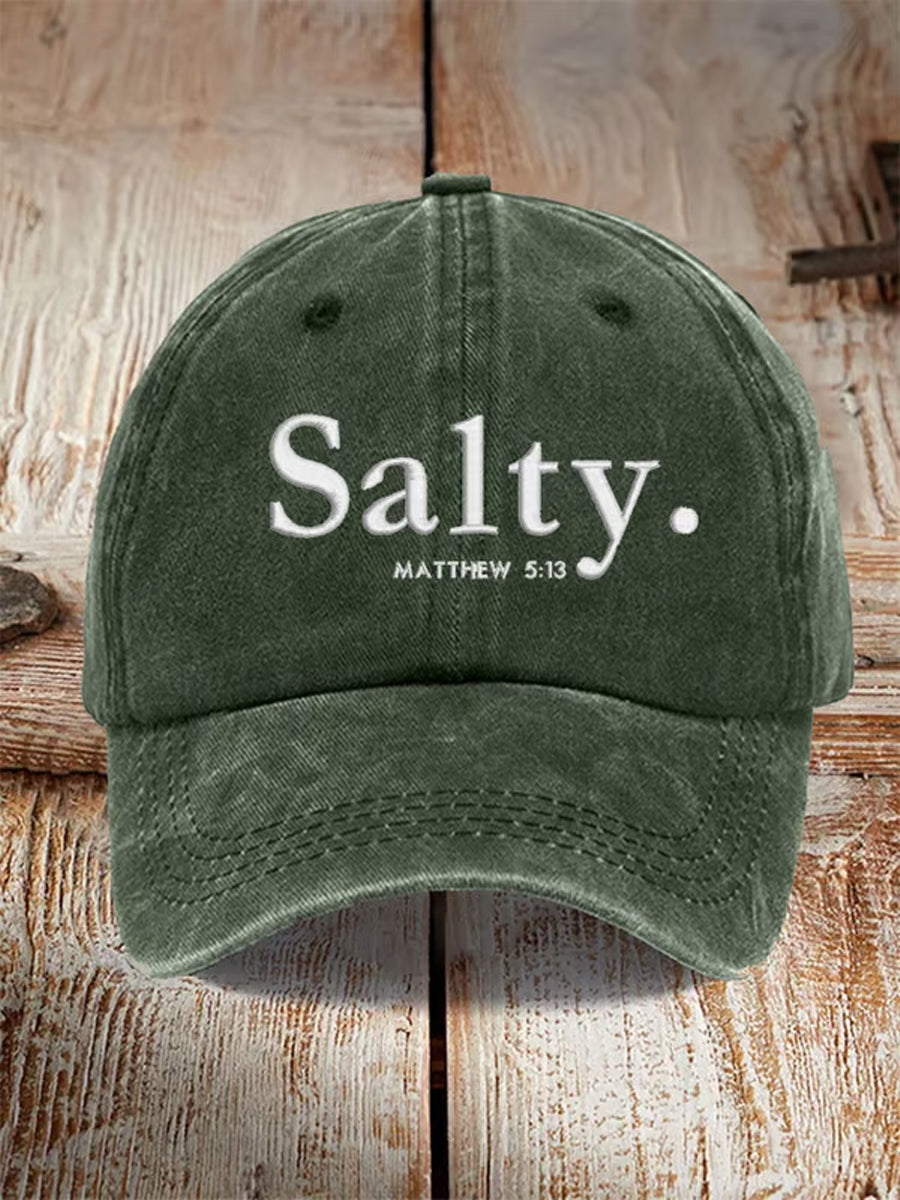 Unisex Be Salty Print Hat - trupatriotic