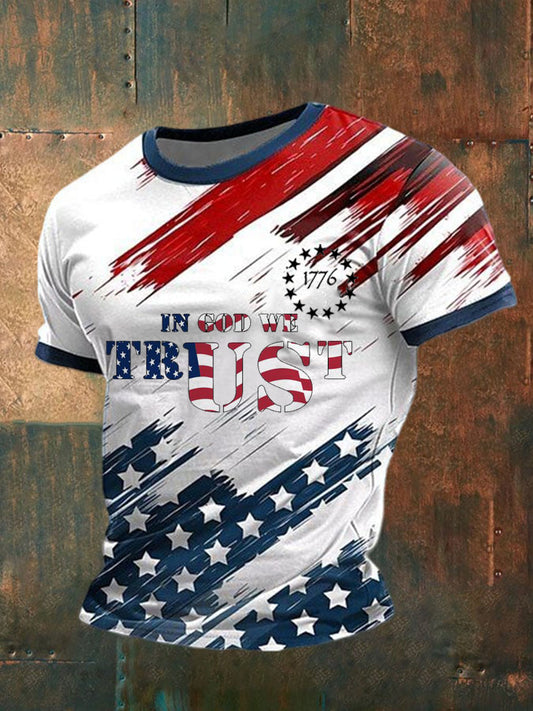 Men's In God We Trust Short Sleeves T-shirt - trupatriotic