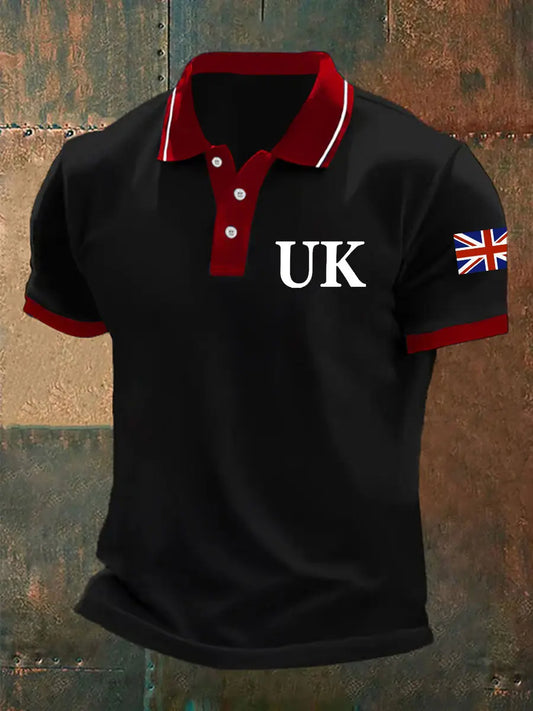 Men's Union Jack Casual Polo Shirt trupatriotic