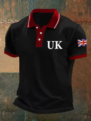 Men's Union Jack Casual Polo Shirt trupatriotic