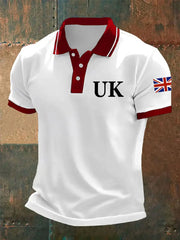 Men's Union Jack Casual Polo Shirt trupatriotic