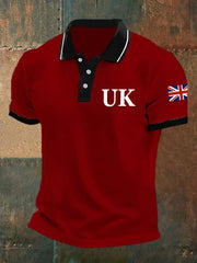 Men's Union Jack Casual Polo Shirt trupatriotic