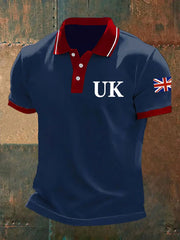 Men's Union Jack Casual Polo Shirt trupatriotic