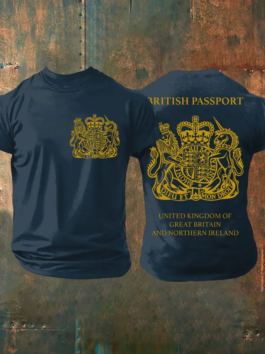 Men's British Printed T-shirt trupatriotic