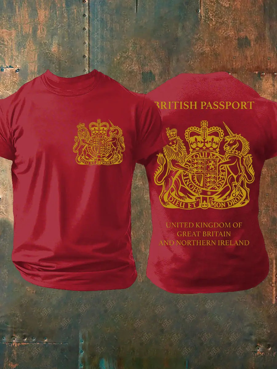 Men's British Printed T-shirt trupatriotic