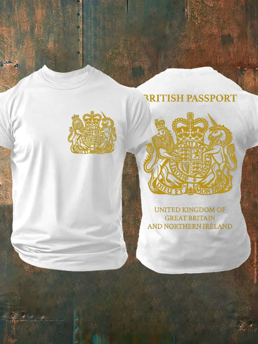 Men's British Printed T-shirt trupatriotic