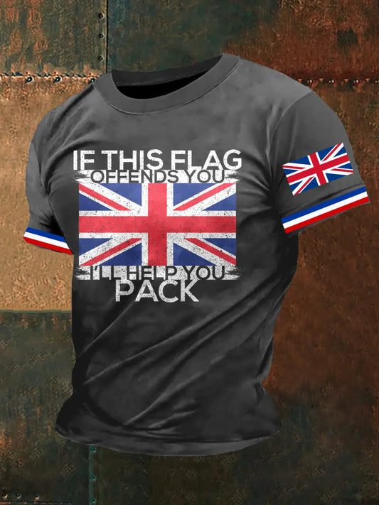 Men's If This Flag Offends You T Shirt trupatriotic