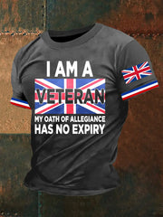 Men's Veteran Oath No Expiry T Shirt trupatriotic