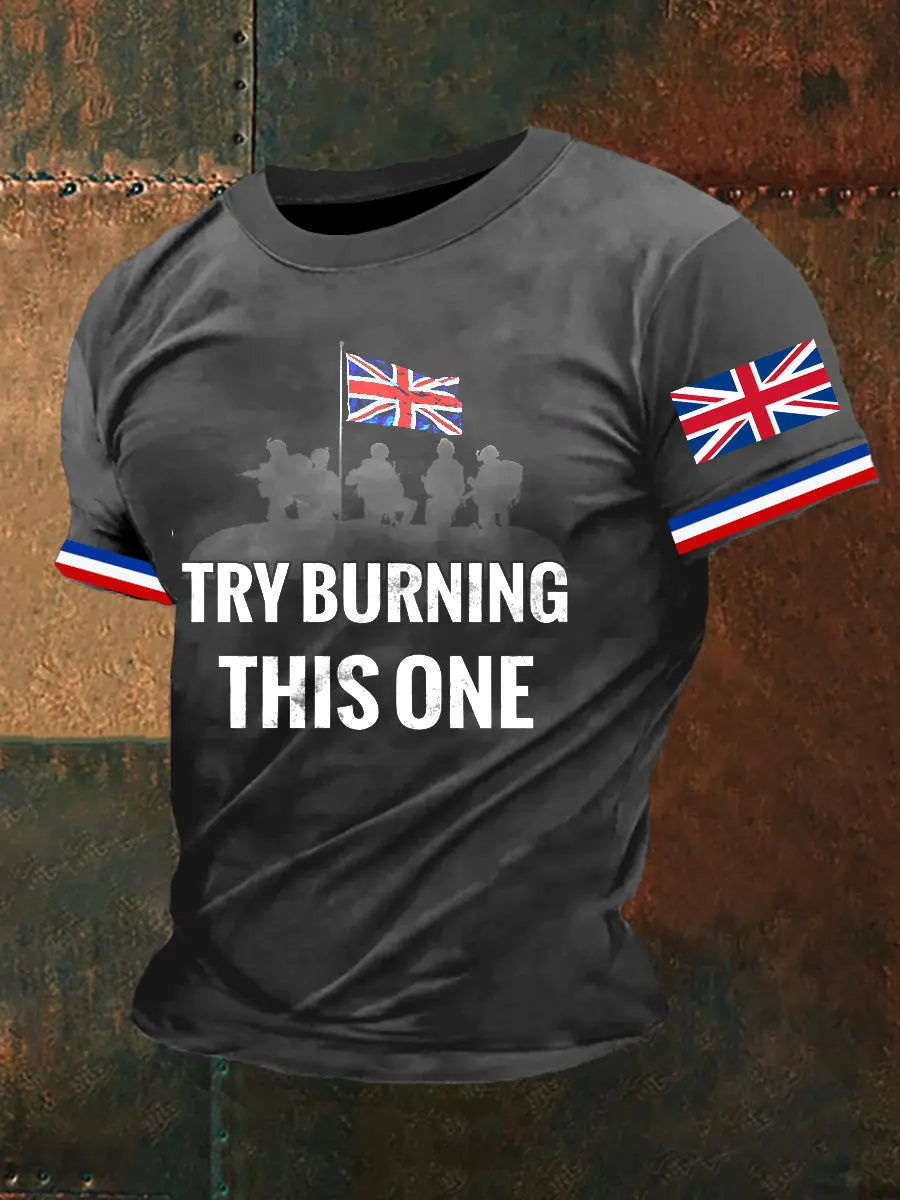 Men's Try To Burn This T-Shirt trupatriotic