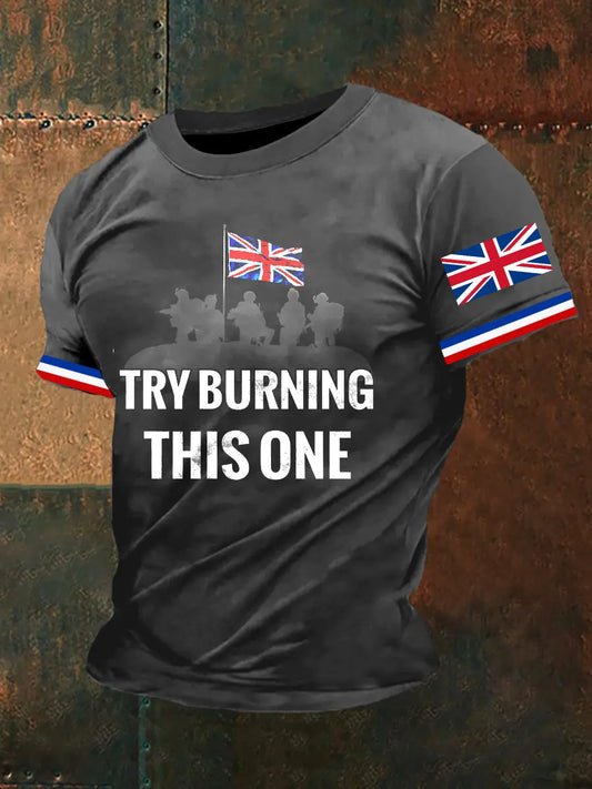 Men's Try To Burn This T-Shirt trupatriotic