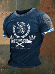 Men's England Scotland Thistle Printed T-shirt trupatriotic