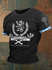 Men's England Scotland Thistle Printed T-shirt trupatriotic
