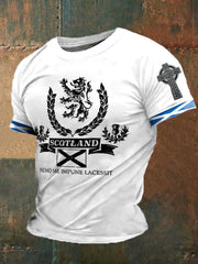 Men's England Scotland Thistle Printed T-shirt trupatriotic