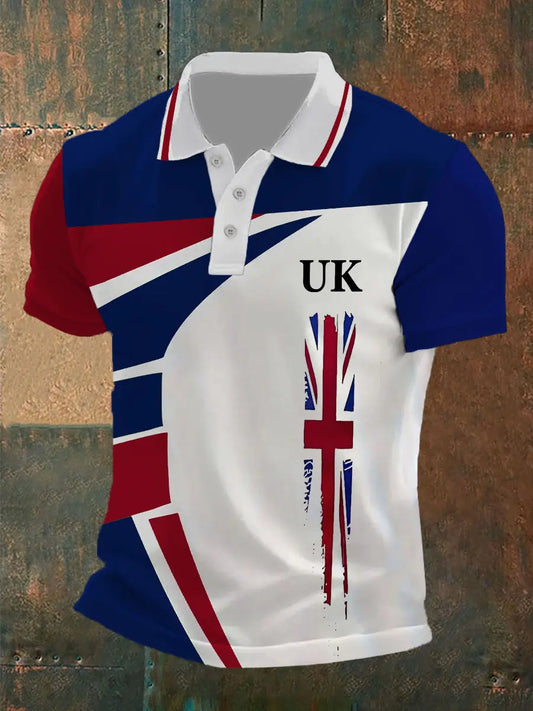 Men's Union Jack Casual Polo Shirt trupatriotic