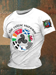 Men's England Scotland Celtic Printed T-shirt trupatriotic