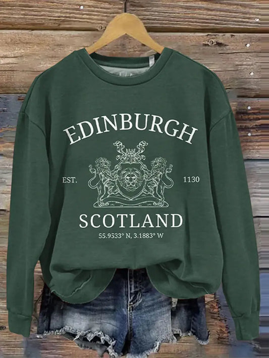 Women's England Scotland Printed Sweatshirt trupatriotic