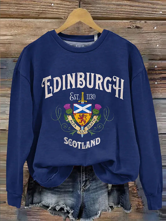 Women's England Scotland Printed Sweatshirt trupatriotic