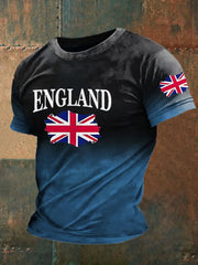 Men's Union Jack Print Casual T-Shirt trupatriotic