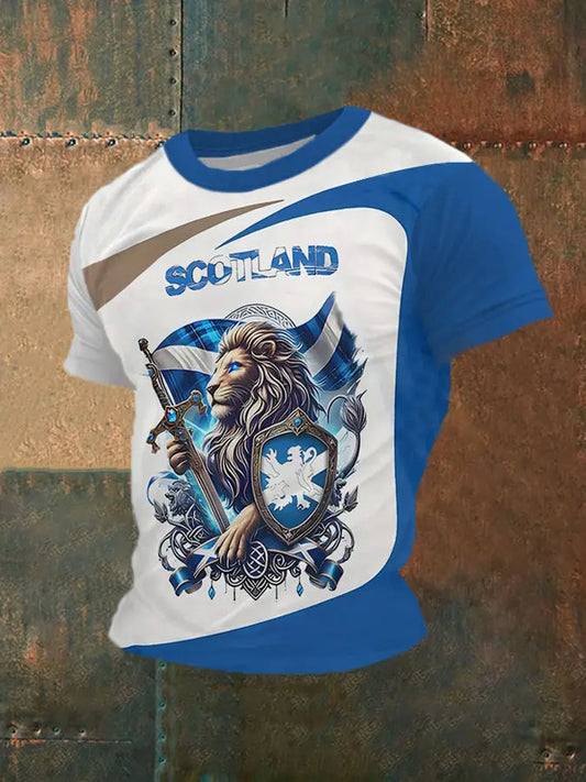 Men's Scotland Flag Casual T-Shirt trupatriotic