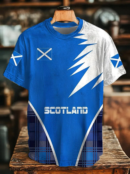 Men's Scotland Flag Casual T-Shirt trupatriotic