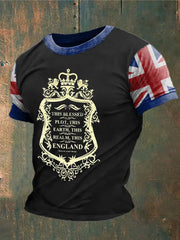 Men's British Shakespeare Printed T-shirt trupatriotic