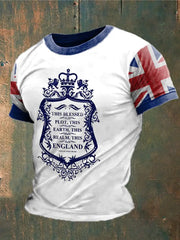 Men's British Shakespeare Printed T-shirt trupatriotic