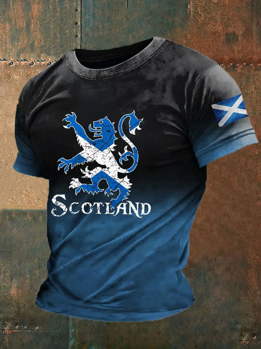 Men's Scotland Flag Casual T-Shirt trupatriotic