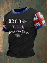 Men's British Born And Bred Printed T-shirt trupatriotic