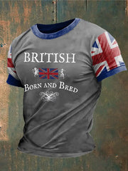 Men's British Born And Bred Printed T-shirt trupatriotic