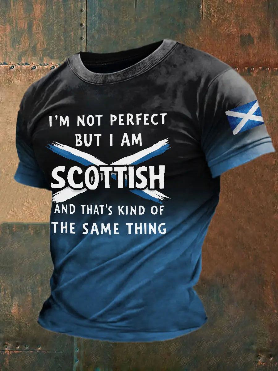 Men's Scotland Flag Casual T-Shirt trupatriotic
