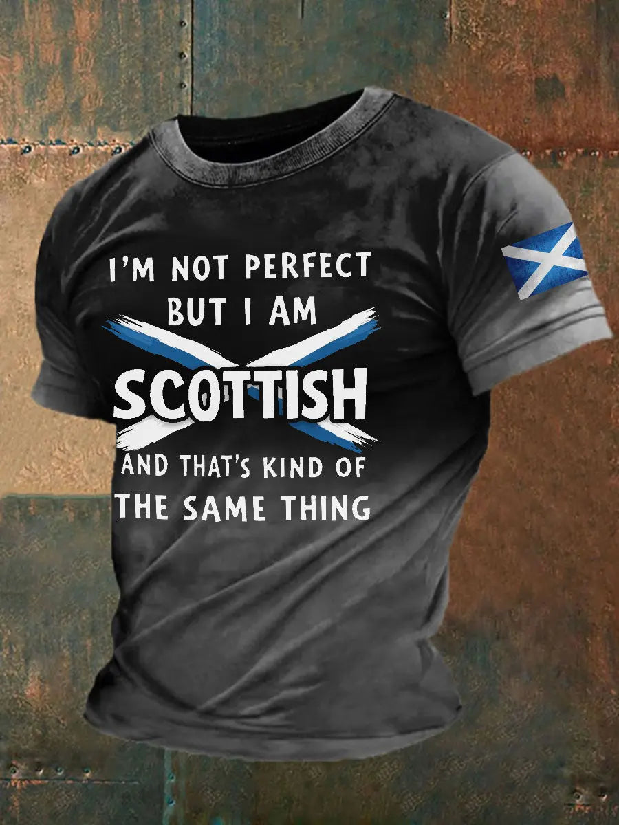 Men's Scotland Flag Casual T-Shirt trupatriotic