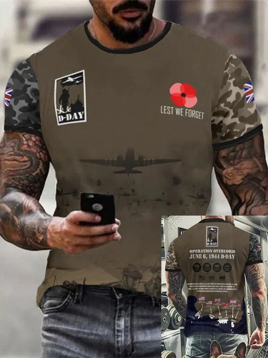 Men's D-DAY 81ST ANNIVERSARY T-shirt trupatriotic