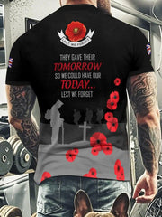 Men's THEY GAVE THEIR TOMORROW T-shirt trupatriotic