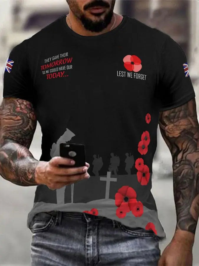 Men's THEY GAVE THEIR TOMORROW T-shirt trupatriotic