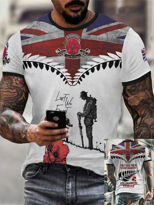 Men's THEY GAVE THEIR TOMORROW SO WE COULD HAVE OUR TODAY T-shirt trupatriotic
