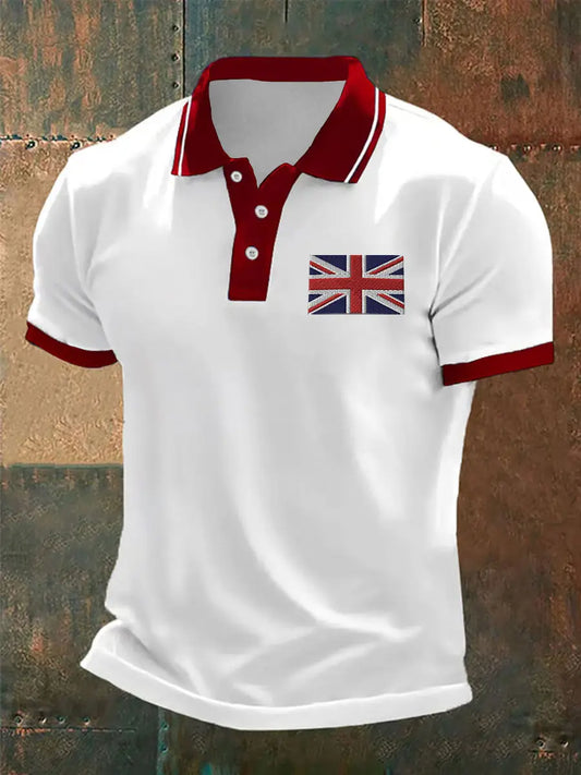 Men's Union Jack Casual Polo Shirt trupatriotic