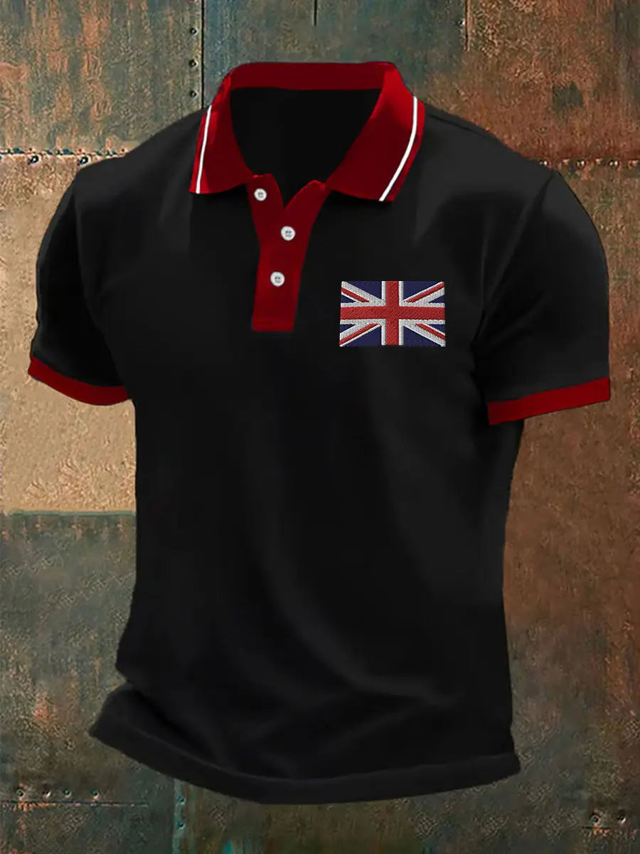 Men's Union Jack Casual Polo Shirt trupatriotic