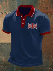Men's Union Jack Casual Polo Shirt trupatriotic