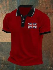 Men's Union Jack Casual Polo Shirt trupatriotic