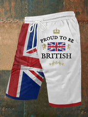 Men's Proud To Be British Printed Shorts trupatriotic