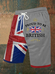 Men's Proud To Be British Printed Shorts trupatriotic