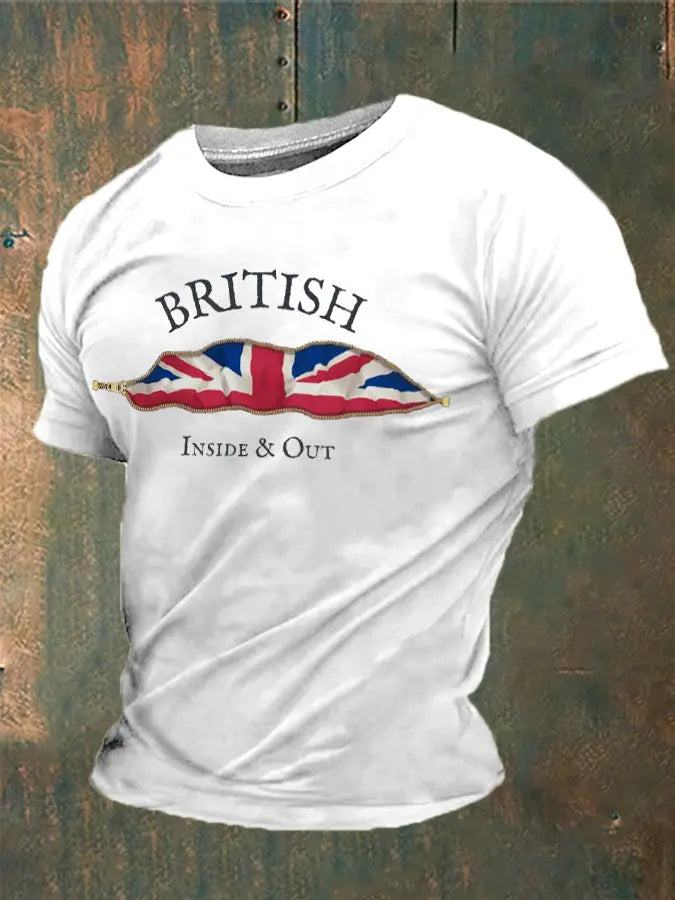 Men's British Inside&Out Printed T-shirt trupatriotic