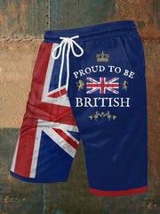 Men's Proud To Be British Printed Shorts trupatriotic