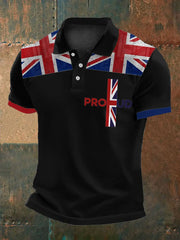 Men's Proud To Be British Printed Polo Shirt trupatriotic