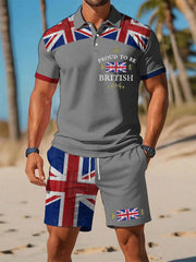 Men's Proud To Be British Printed Polo Sets trupatriotic